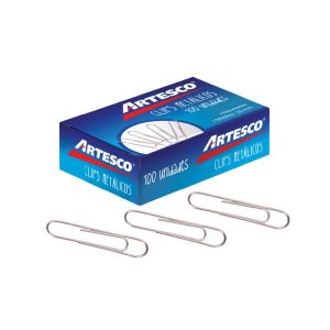 CLIPS ARTESCO METALICOS 33MM CJA X 100UND