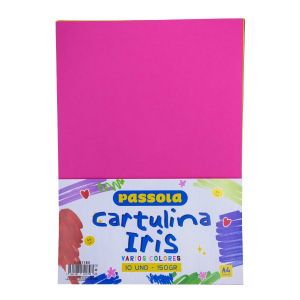 CARTUL. PASSOLA IRIS A4 150GR X 10 COLORES