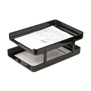 PAPELERA ARTESCO T/O 2P DELUXE NEGRO