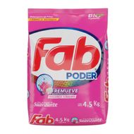 Detergente en Polvo Fab Poder con un Toque Suavizante 4.5 kg