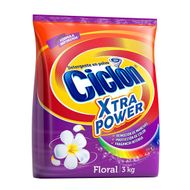Detergente en Polvo Ciclón Xtra Power Floral 3 kg