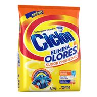 Detergente en Polvo Ciclón Elimina Olores 4.5 kg