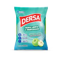 Detergente en Polvo Dersa Manzana Verde más Bicarbonato 2 kg