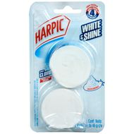 Pack 2 Uds Pastilla Blanca Harpic para Limpieza de Inodoro 45g