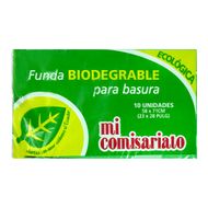 Fundas de Basura Mi Comisariato Biodegradables 58x71 cm - 10 Unidades