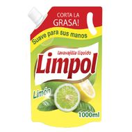 Lavavajilla Líquido Limpol Limón Doypack 1 L