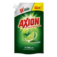 Lavavajilla Líquido Axion Doypack Limón 720ml