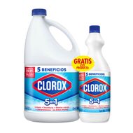 Pack Blanqueador Clorox Original Botella 3.8 L más Blanqueador 1 L