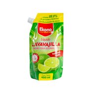 Lavavajilla Líquido Ekono Limón Doypack 400 ml
