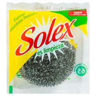 Estropajo Inoxidable Solex Plateado