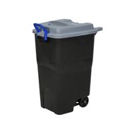 Tacho Industrial Capo Pica Tapa con Ruedas Gris con Negro 32 Gal
