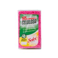 Esponjas Limpiadoras de Celulosa Solex - 3 Unidades