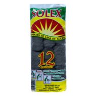 Pack 12 Uds Esponja Lana de Acero Solex