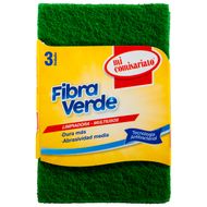 Pack 3 Uds Fibra Limpiadora Mi Comisariato Verde
