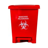 Tacho Plapasa para Desechos Peligrosos Rojo 20 L