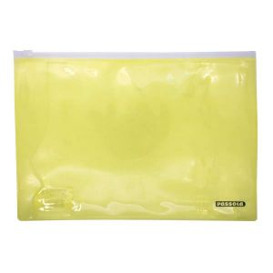 CARPETA PASSOLA A4 ZIPPER AMARILLO US-P56