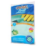 Pack 5 Uds Paño Multiuso Master Brill Limón