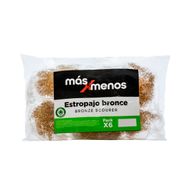 Estropajo Bronce masXmenos - 6 Unidades