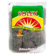 Pack 6 Uds Esponja Lana de Acero Solex