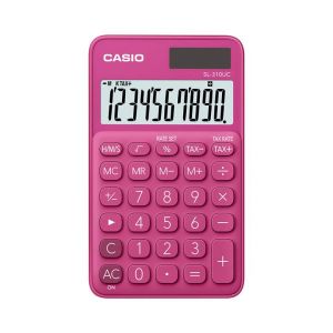 CALC. CASIO MESA SL-310UC-RD 10 DIG FUCSIA