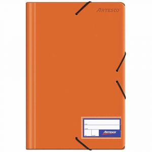 FOLDER ARTESCO C/LIGA PLASTICO NARANJA