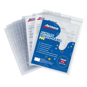 PROTECTOR ARTESCO HOJA GRUESO A4 X 10 UND