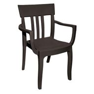 Silla Fussion Pica con Brazos Café