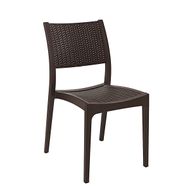 Silla Art Pica sin Brazos Ratán Café