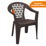 Silla Confort Casa Pica Con Soporte de Celular Café Camel