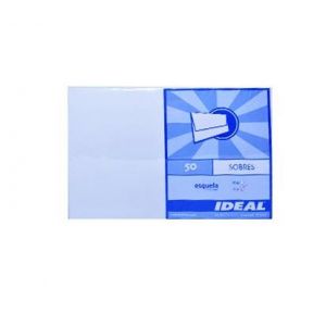 SOBRE IDEAL ESQUELA BLANCO 75GR X 50