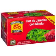Pack 25 Uds Té Hornimans Flor de Jamaica y Menta 32g