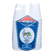 Pack 24 Uds Vasos Desechables Alegría Térmicos 6 oz