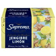 Pack 20 Uds Té Supremo Jengibre y Limón 30g