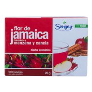 Pack 20 Uds Té Sangay Flor de Jamaica Manzana y Canela 20g
