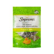 Té Verde Supremo Naranja y Mandarina Pirámides - 10 Unidades