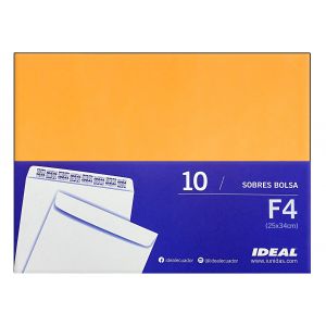 SOBRE IDEAL MANILA F-4 75GR X 10