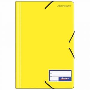 FOLDER ARTESCO C/LIGA PLASTICO AMARILLO