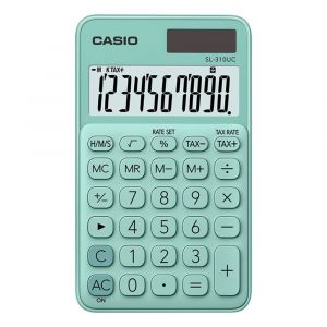 CALC. CASIO MESA SL-310UC-GN 10 DIG MENTA