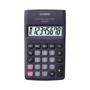 CALC. CASIO BOLSILLO HL-815 L 8 DIGITOS NEGRO