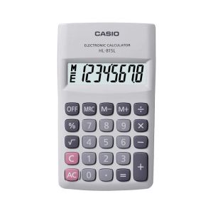CALC. CASIO BOLSILLO HL-815 L 8 DIGITOS BLANCO